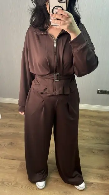 Premium Kemerli Modal Kumaş Takım